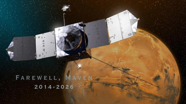 凤凰彩票中国官网入口 入伍 12 年的火星探伤器透澈失联, NASA 宣布 MAVEN 任务终了