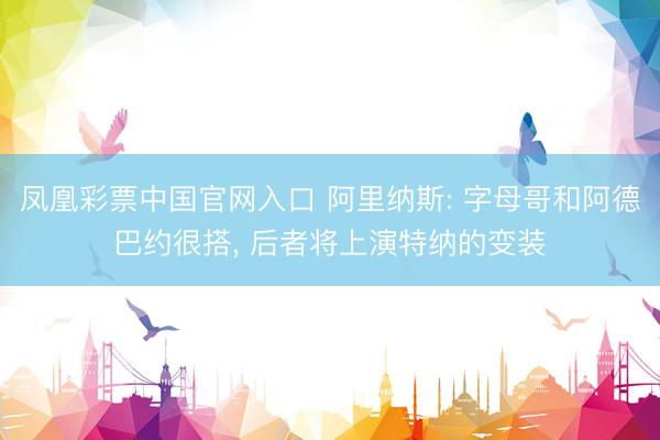 凤凰彩票中国官网入口 阿里纳斯: 字母哥和阿德巴约很搭， 后者将上演特纳的变装
