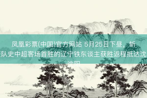 凤凰彩票(中国)官方网站 5月25日下昼，斩获队史中超客场首胜的辽宁铁东谈主获胜返程抵达沈阳