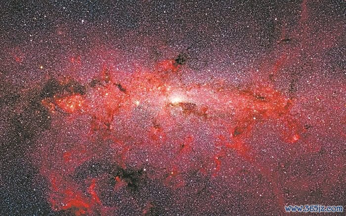 斯皮策空间千里镜不雅测到的星河系中心的恒星。图片起头：好意思国国度航空航天局/加州理工学院喷气鼓励现实室